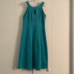 Teal Merona Midi Dresswith Eyelet